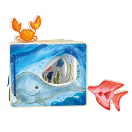 Houten prentenboek Small Foot - zeedieren