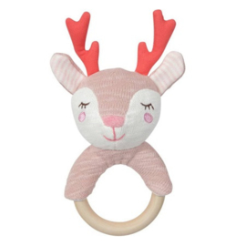 Rammelaar met houten bijtring Tiamo Dreamy Deer