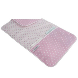 Verschoningsmatje Little Dutch Pure & Soft roze met sterren