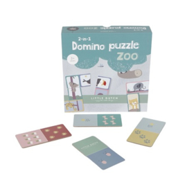 Little Dutch Domino spel en Puzzel - Zoo Animals