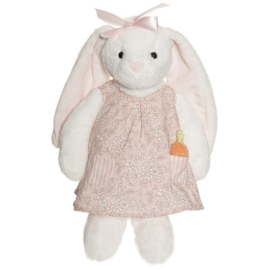 Knuffel konijn met jurk en wortel Teddykompaniet Nova