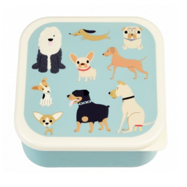 Kinder lunchbox set van 3 Rex London - Best in Show honden