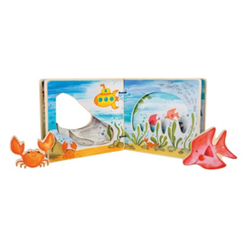 Houten prentenboek Small Foot - zeedieren