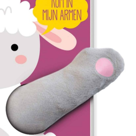 Vingerpopboekje Knuffel me klein schaapje
