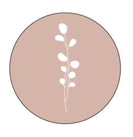 Onderzetter leaves roze, Label-R