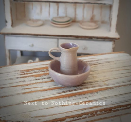 washingbowl and jug on tray