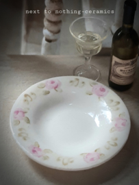 plate with floral border