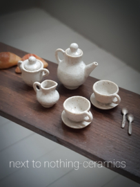 koffie set, antiekwit