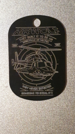 AIRWOLF Dog-Tag ketting of sleutelhanger