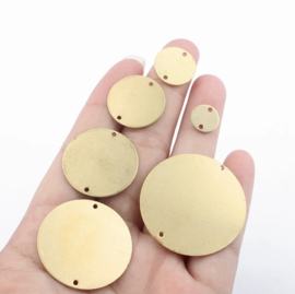 Messing logo plaatjes per 10 stuks