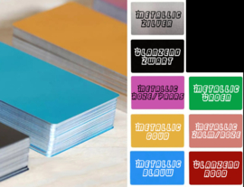Visite kaartjes super dun Aluminium 50 stuks