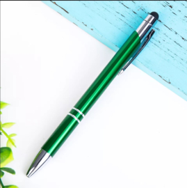 Pen in diverse kleuren van metaal 10st.