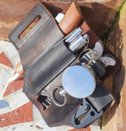 Lederen schede met multitools Combideal 'COWBOY'