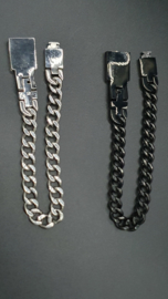 Armband rechthoek/ halsketting set met sleutel  K&Q