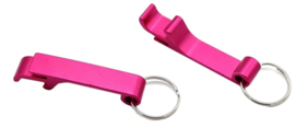 Flesopener graveerbare sleutelhangers 25st.