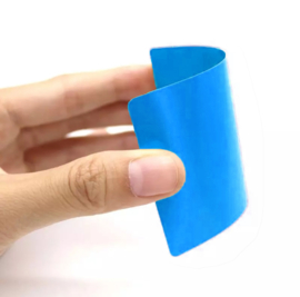 Visite kaartjes super dun Aluminium 50 stuks