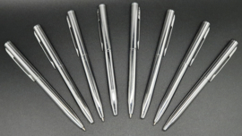 Pen RVS pocket mini 10st.