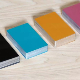 Visite kaartjes super dun Aluminium 50 stuks