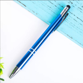 Pen in diverse kleuren van metaal 10st.