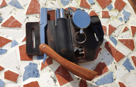 Lederen schede met multitools Combideal 'COOLIO'