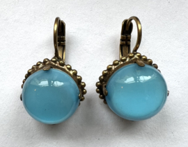 Oorhangers blauw doorzichtig, Dimitriadis