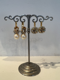 Oorhangers licht bruin/parel, Dimitriadis