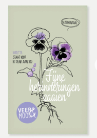 Zaden zakje, ‘Fijne herinneringen zaaien’,  Veer & Moon
