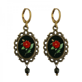 Dahlia Earrings Bronze
