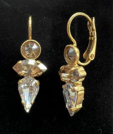 Oorhangers, gold plated Art Wear Dimitriadis