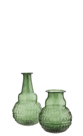 Vaas, groen gerecycled glas, Madam Stoltz