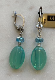 Earring Jelly flow green/blue, Konplott