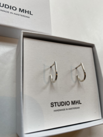 Earrings silver,  small u-shape, Studio MHL