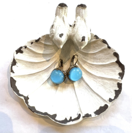 Oorhangers blauw doorzichtig, Dimitriadis