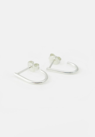 Earrings silver,  small u-shape, Studio MHL