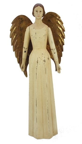 Engel Antique wit, groot, Meander