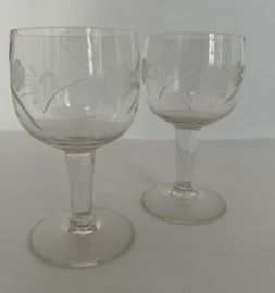 Port glazen, 2 st
