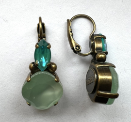 Oorhangers blauw/ groen, Dimitriadis