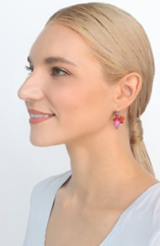 Oorhangers rood/roze, Afternoon Bling Konplott