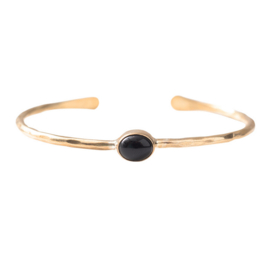 Armband Moonlight Onyx, verguld, a Beautiful Story
