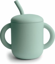 Training cup & straw, Cambridge blue, Mushie