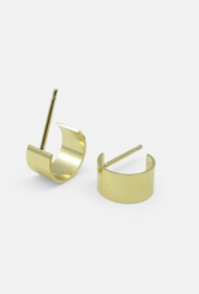 Curved earrings, vermeil, Studio MHL