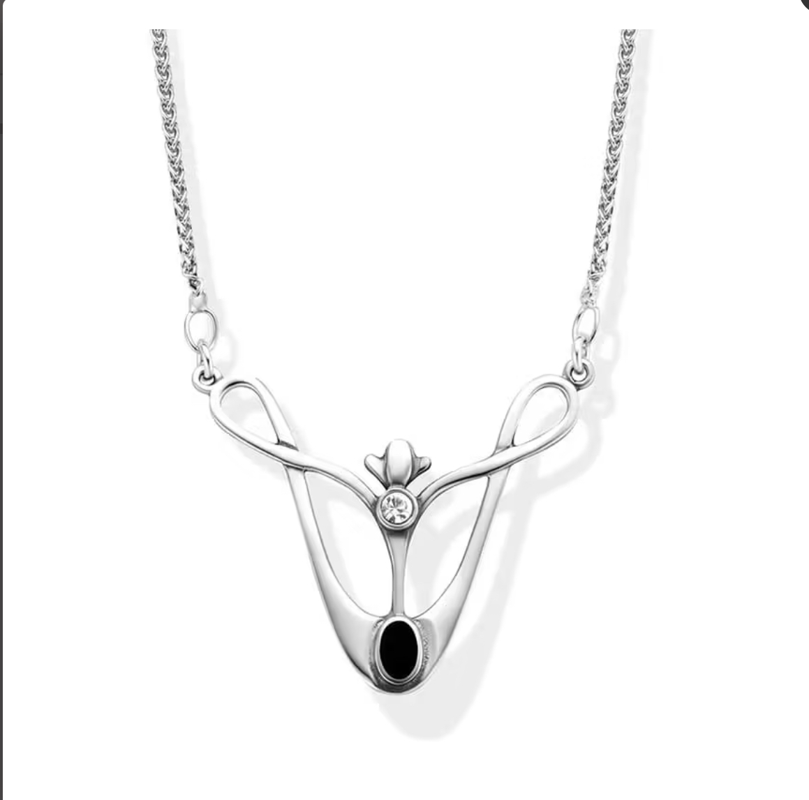 Timeless Classics by GL zilveren ketting met onyx en zirkonia