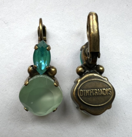 Oorhangers blauw/ groen, Dimitriadis
