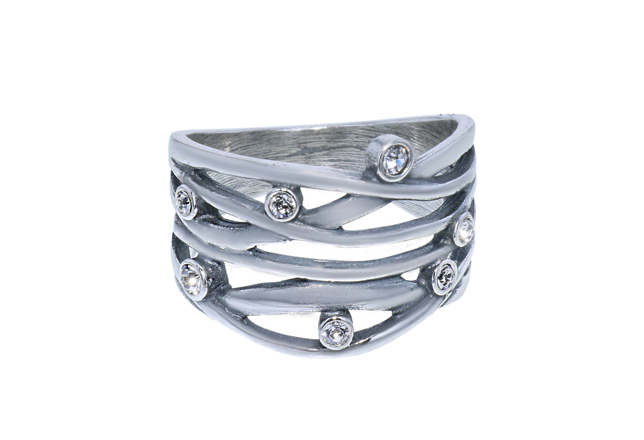 Timeless classics by GL zilveren Ring met Zirkonia