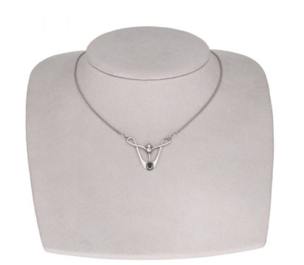 Timeless Classics by GL zilveren ketting met onyx en zirkonia