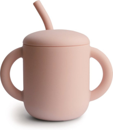 Training cup & straw, Blush, Mushie