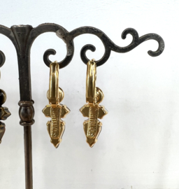 Oorhangers, gold plated Art Wear Dimitriadis