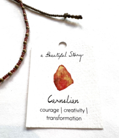 Enkelbandje Carnelian, a Beautiful Story