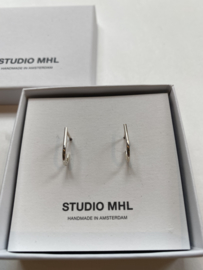 Earrings silver,  small u-shape, Studio MHL