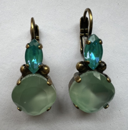 Oorhangers blauw/ groen, Dimitriadis